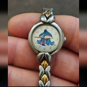 Rare 90s (Retired) Disney Eeyore Two Tone Bracelet Ladies Watch Model (MC0672)